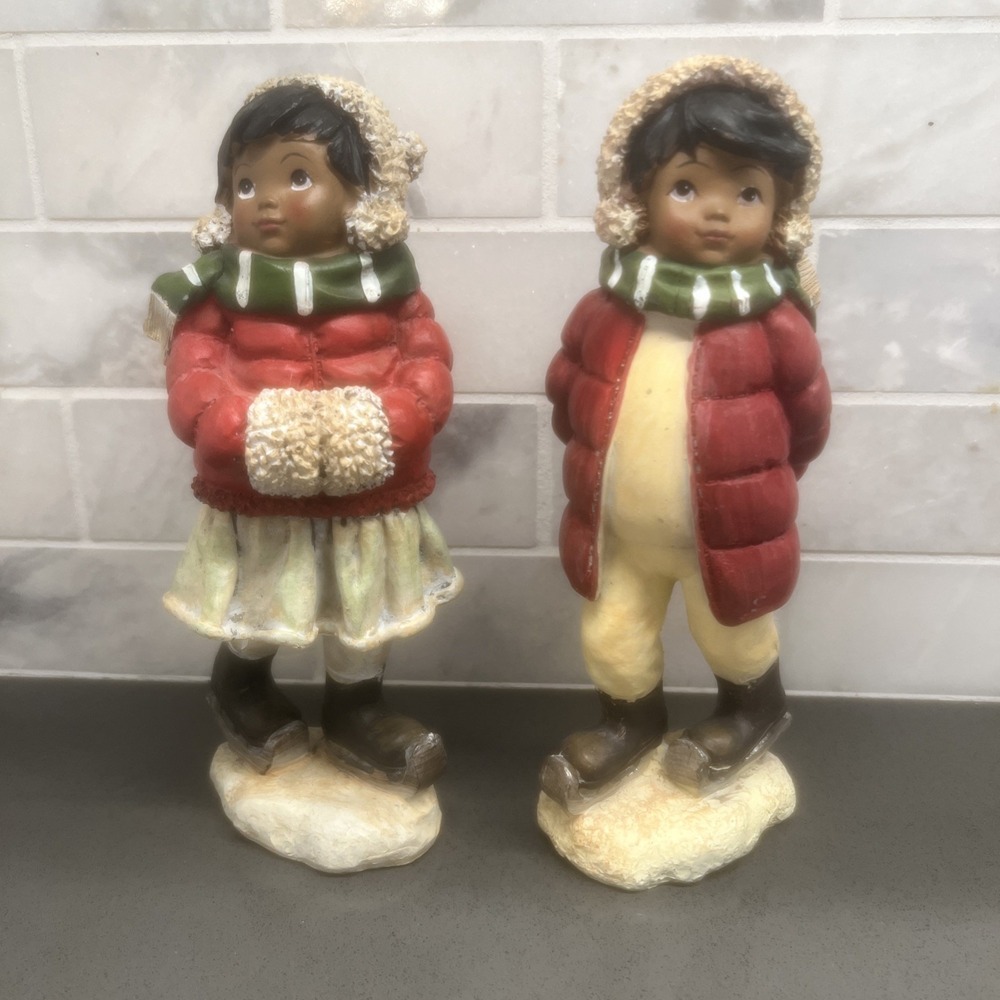 Christmas Rare Dark American Kids Boy Girl Holiday Decor Victorian Style